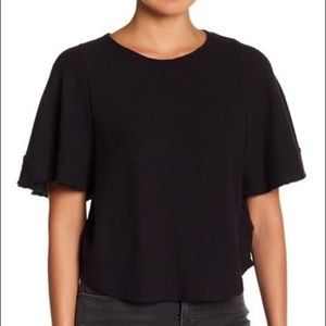 Madewell flows too, black wide arm